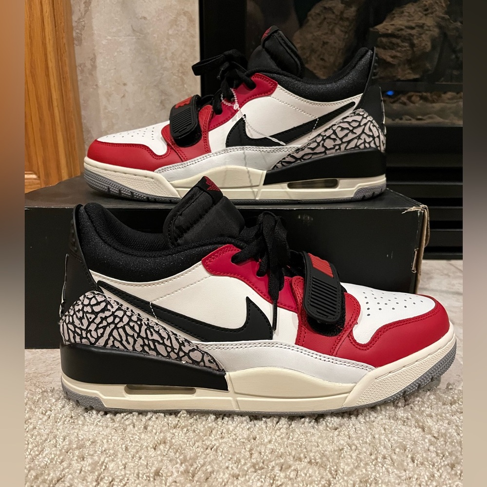 Nike Air Jordan Legacy 312 Low Chicago White Red Black CD7069-106 Shoes NEW 🔥🔥
